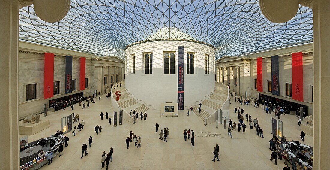 The Great Court of the British Museum, Bloomsbury, London, England, United Kingdom, Europe