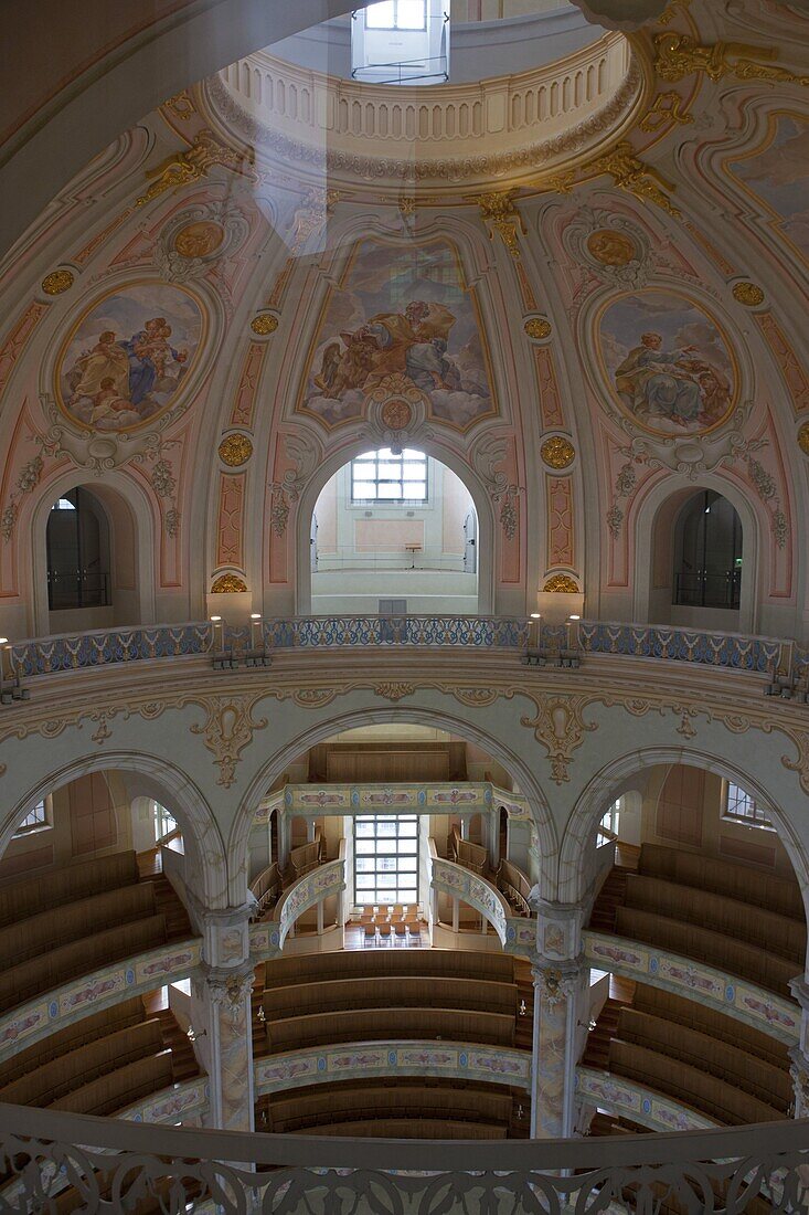 Inside the Frauenkirche, Dresden, Saxony, Germany, Europe