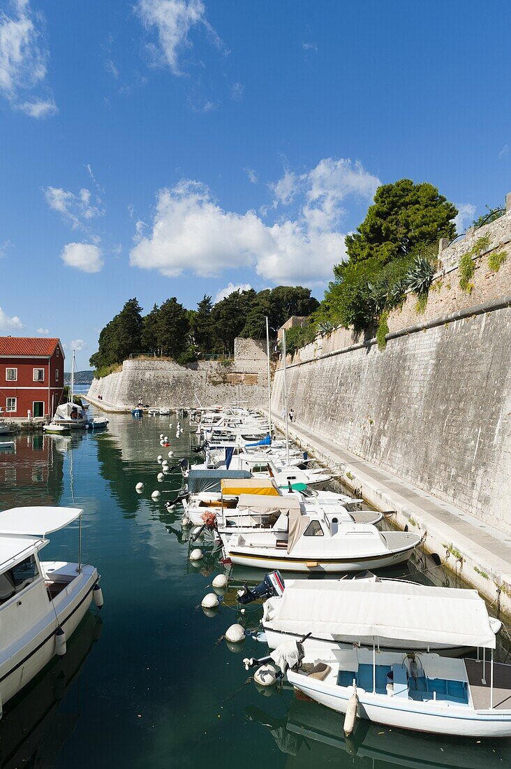 The Fosa, one of the small ports of Zadar, Zadar county, Dalmatia region, Croatia, Europe