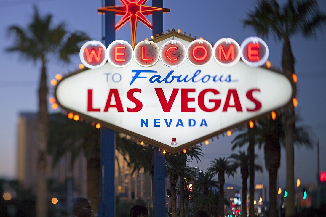 Welcome to Las Vegas sign, Las Vegas, Nevada, United States of America, North America