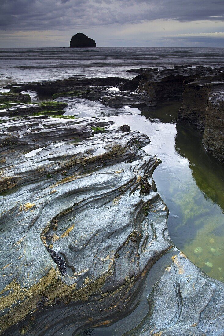 Trebarwith Strand, Cornwall, England, United Kingdom, Europe