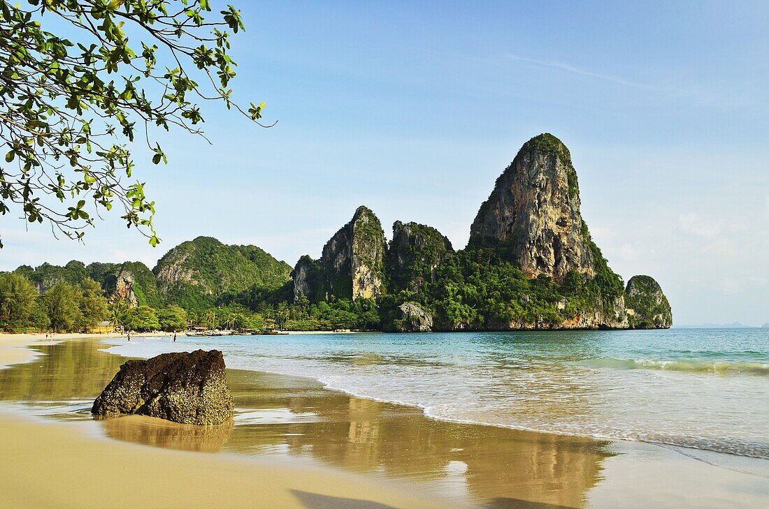 Rai Leh West Beach, Rai Leh (Railay), Andaman Coast, Krabi Province, Thailand, Southeast Asia, Asia