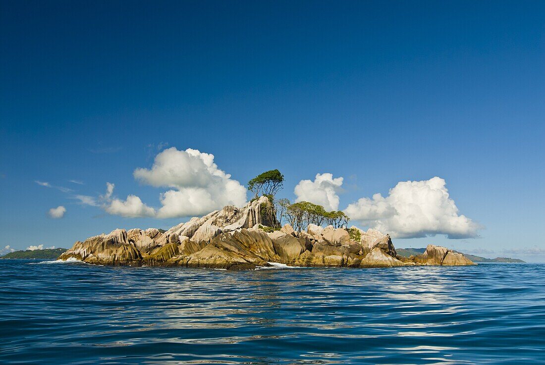 Little uninhabitated island near Ile aux Cocos, Seychelles, Indian Ocean, Africa