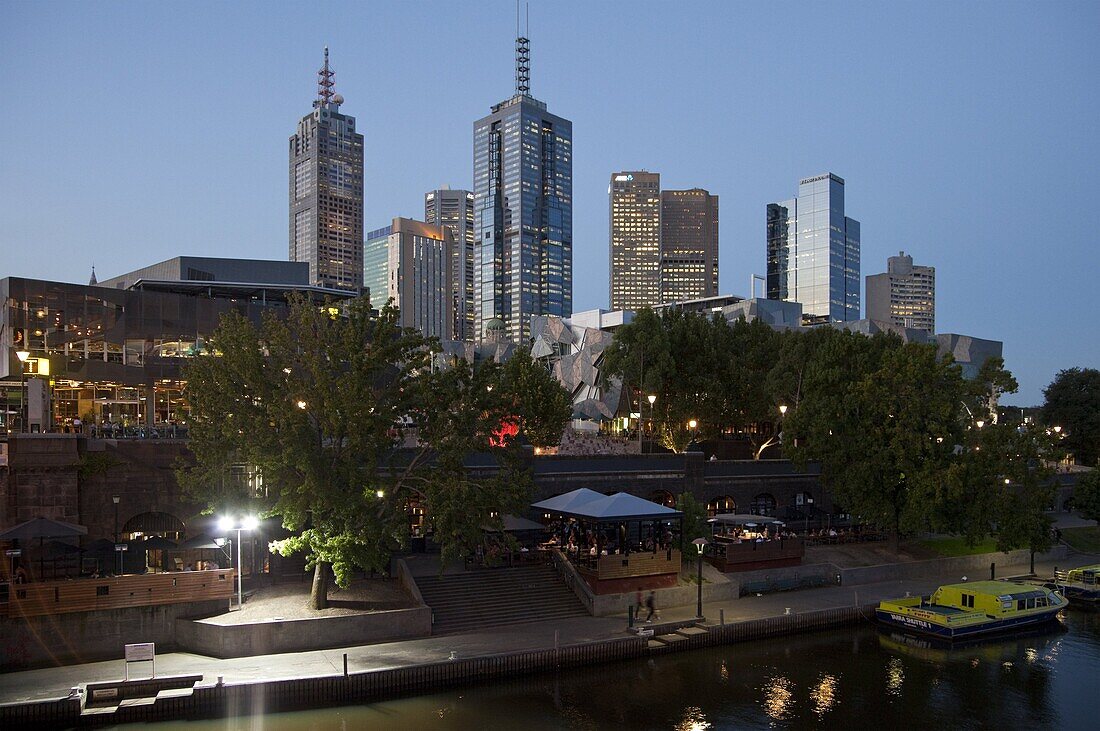 City Centre and Yarra River, Melbourne, Victoria, Australia, Pacific