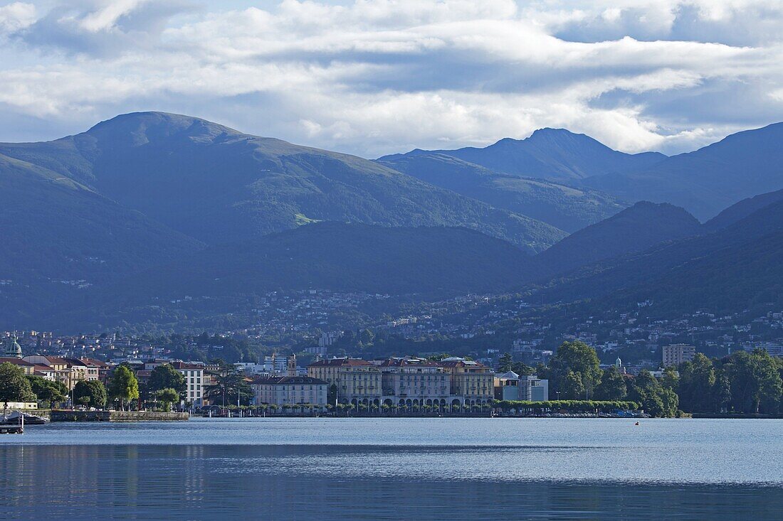 Lake of Lugano, Lugano, Canton Tessin, Switzerland, Europe