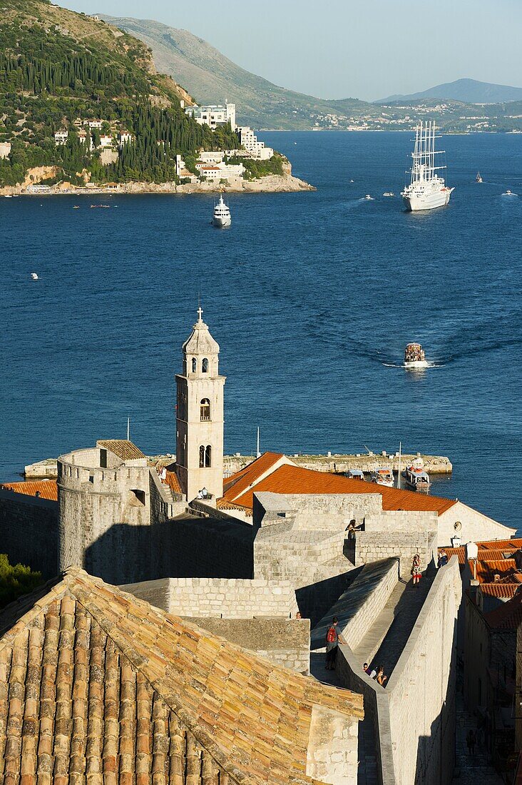 Old town view, Dubrovnik, UNESCO World Heritage Site, Dubrovnik-Neretva county, Croatia, Europe