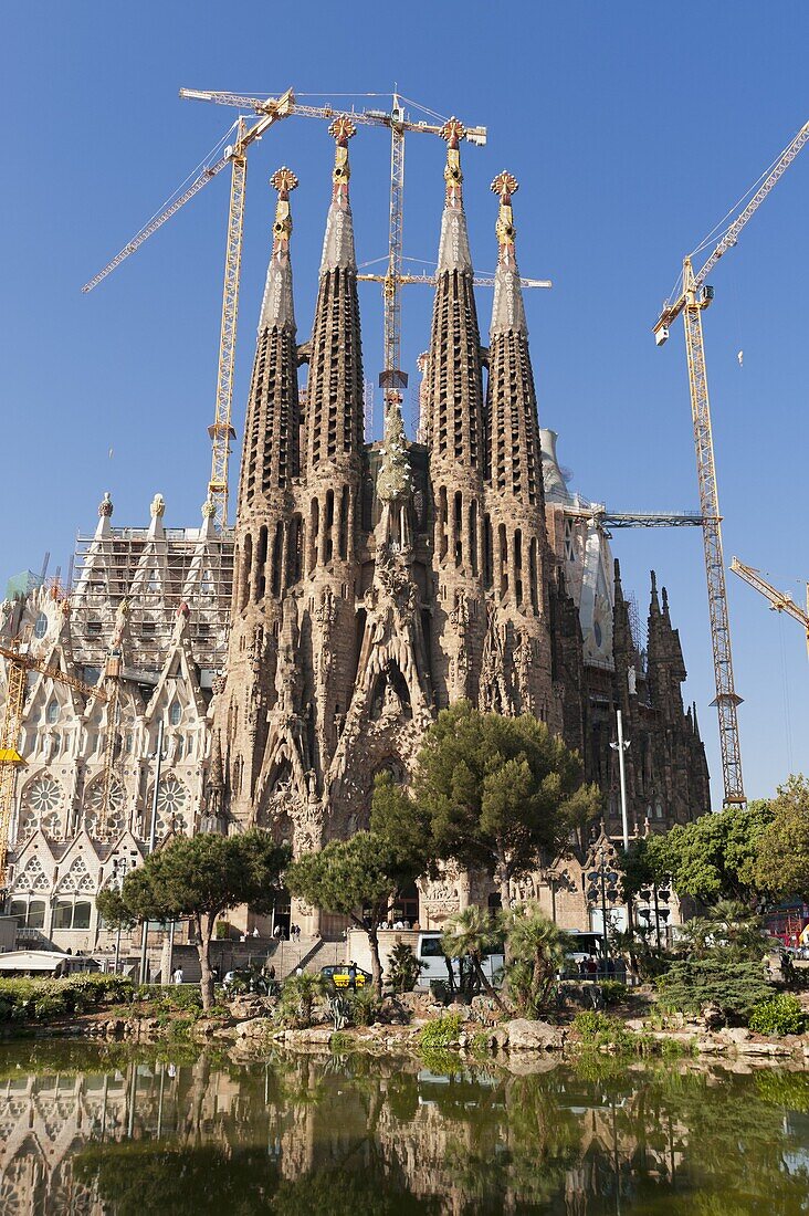 La Sagrada Familia by Antoni Gaudi, UNESCO World Heritage Site, Barcelona, Catalonia, Spain, Europe