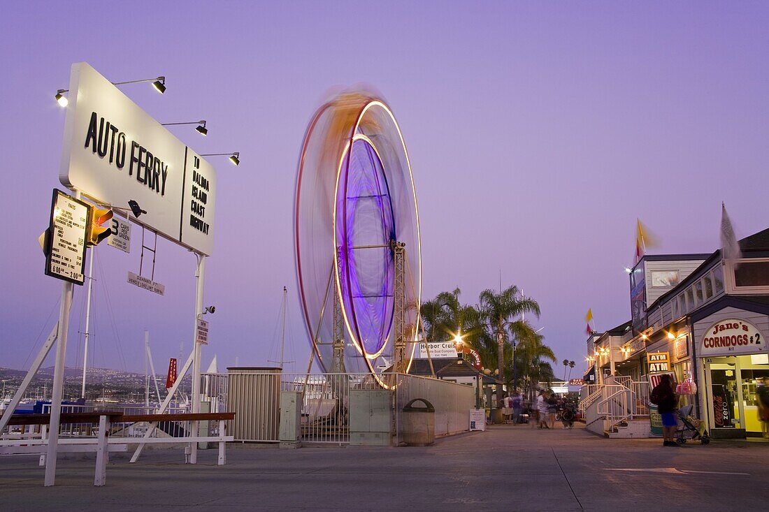 Ferris Wheel in Balboa Village, Newport Beach, Orange County, California, United States of America, North America