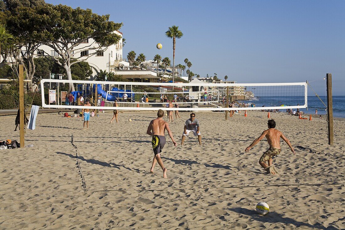Volleyball on Laguna Beach, Orange County, California, United States of America, North America