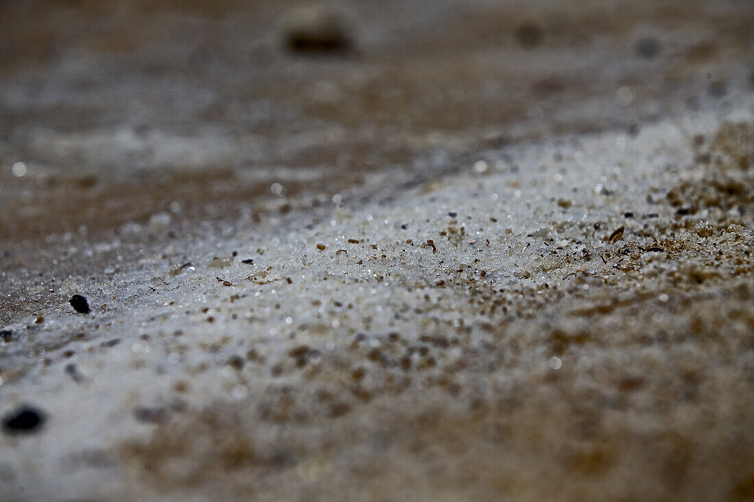 Salziger Sand des Toten Meeres, Masada, Totes Meer, Israel