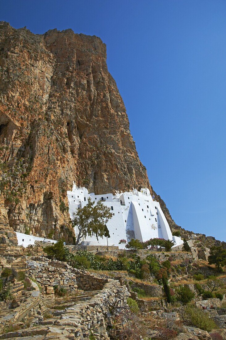 Hozoviotissa monastery, Amorgos, Cyclades, Greek Islands, Greece, Europe