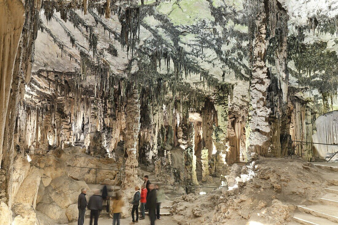 Inside the Caves d'Arta, Llevant, Mallorca, Balearic Islands, Spain, Europe