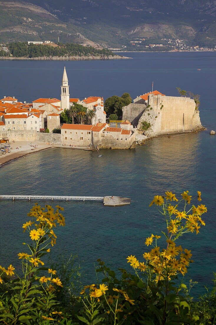 View of Old Town, Budva, Montenegro, Europe