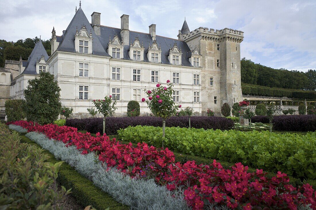 Chateau de Villandry, UNESCO World Heritage Site, Indre-et-Loire, Loire Valley, France, Europe