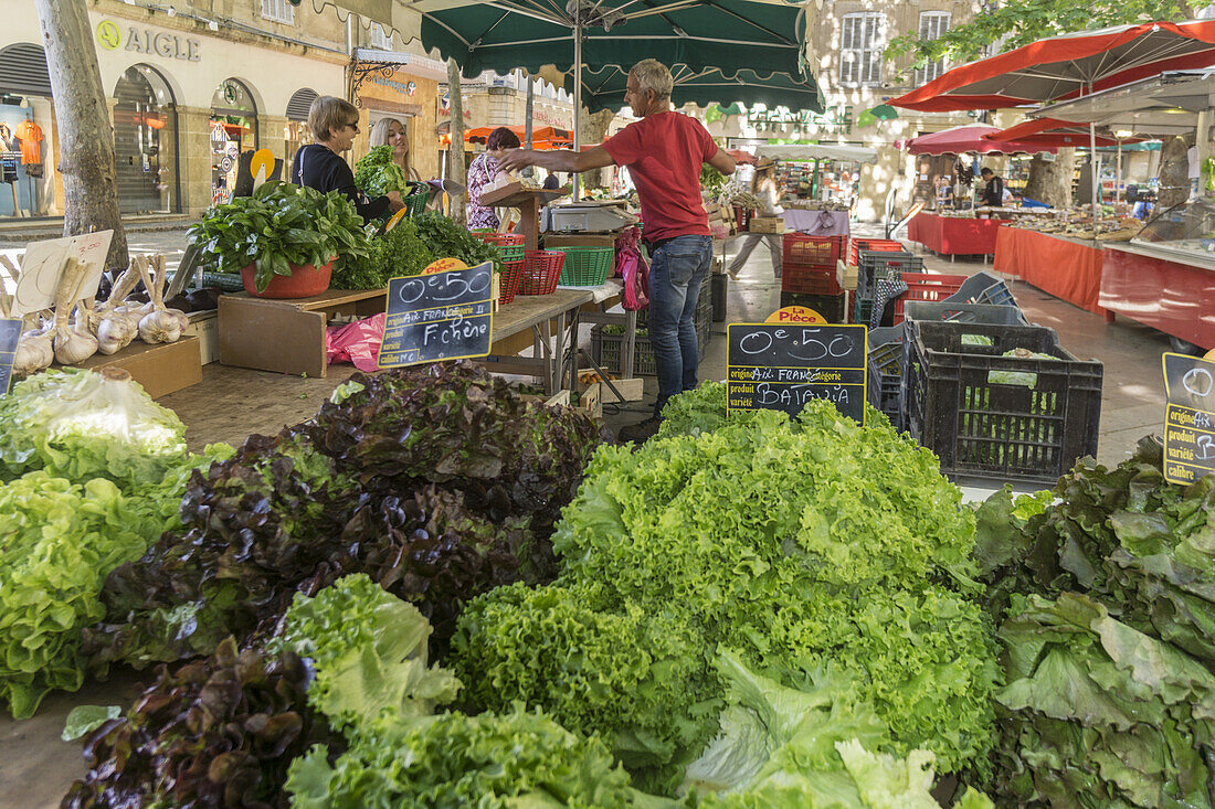 Markt,  Place Richelme,  Aix en Provence,  Frankreich