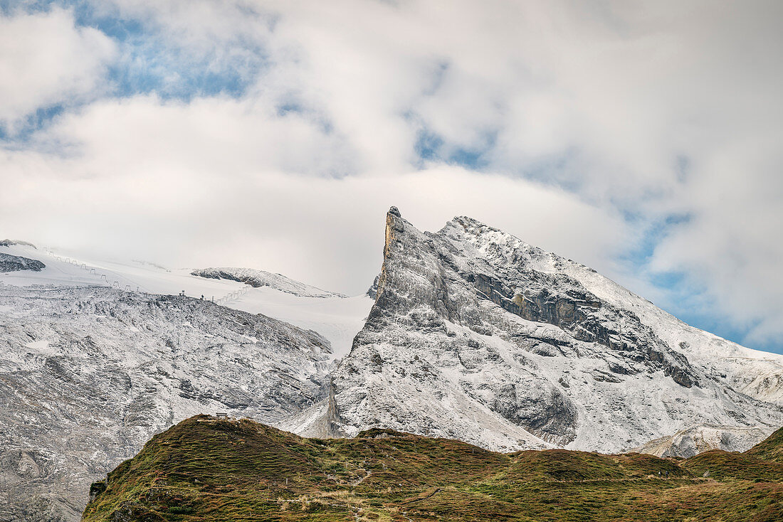 Berge am Hintertuxer Gletscher, Zillertal, Tirol, Österreich, Alpen