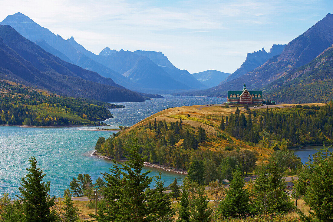 Prince of Wales Hotel, Waterton Lakes, Waterton Lakes National Park, Rocky Mountains, Alberta, Canada