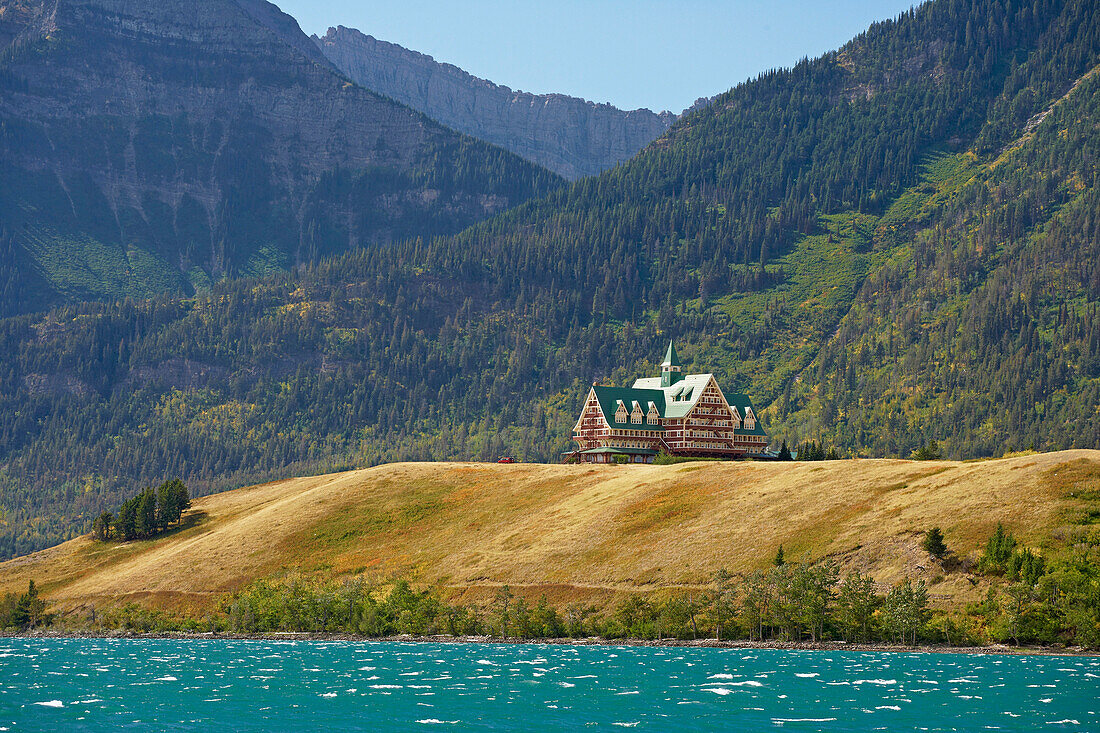 Prince of Wales Hotel, Waterton Lakes, Waterton Lakes National Park, Rocky Mountains, Alberta, Canada