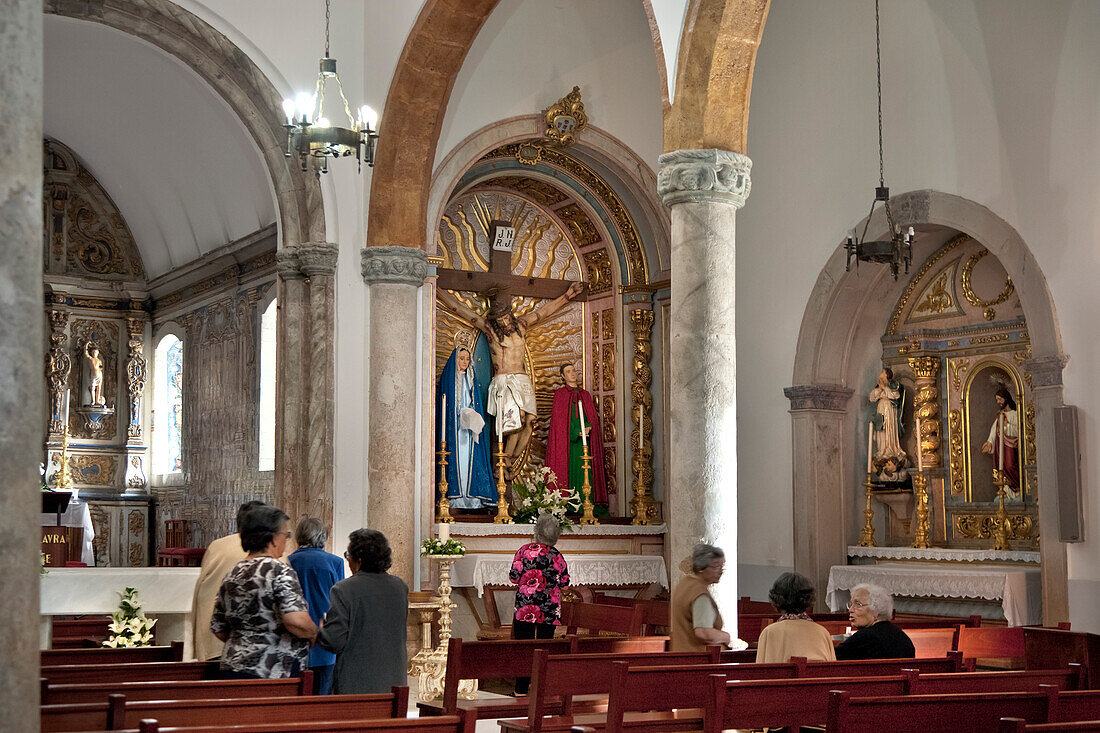 Innenansicht, Kirche Igreja Matriz, Alvor, Algarve, Portugal