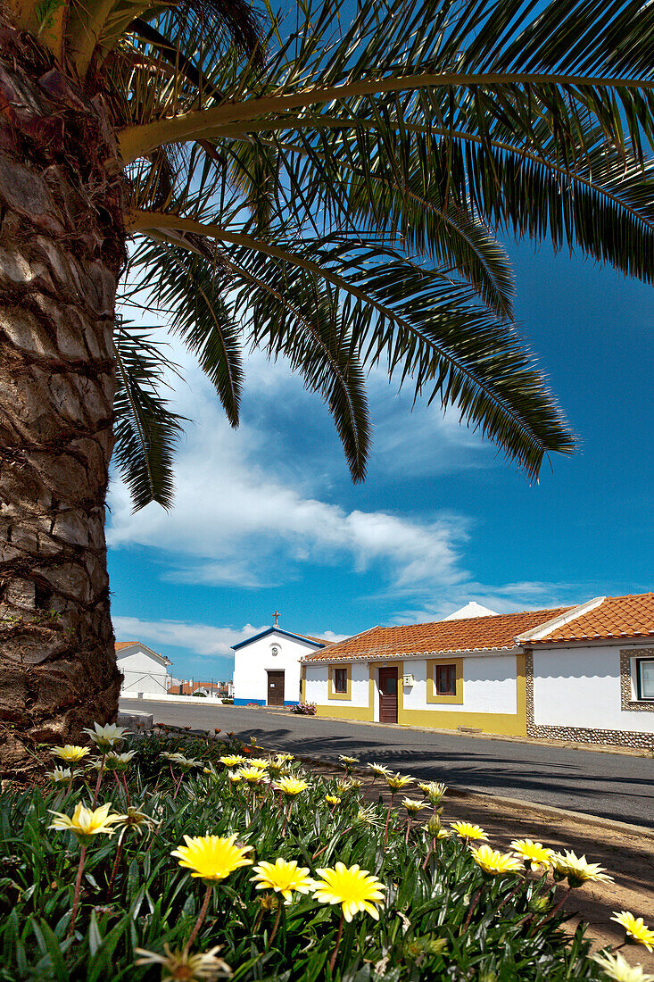 Village street, Almograve, Costa Vicentina, Alentejo, Portugal