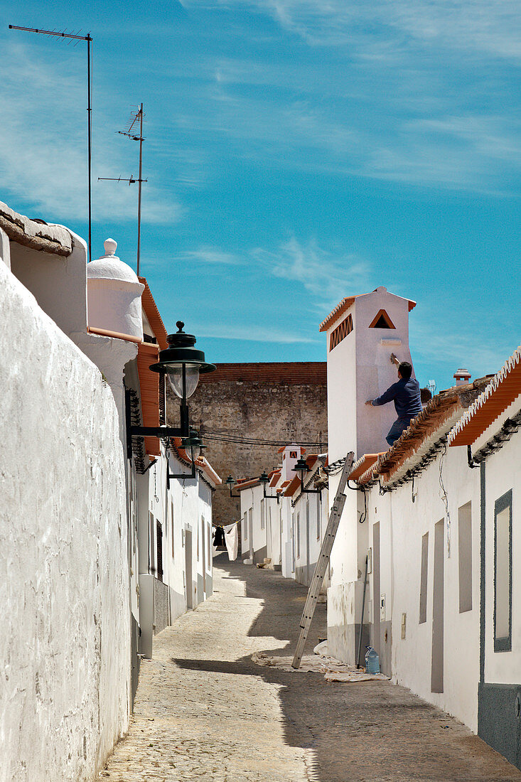 Altstadtgasse, Serpa, Alentejo, Portugal