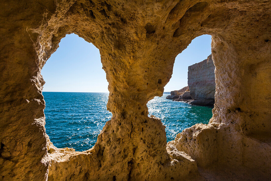 Algar Seco rocks, Carvoeiro, Algarve, Portugal