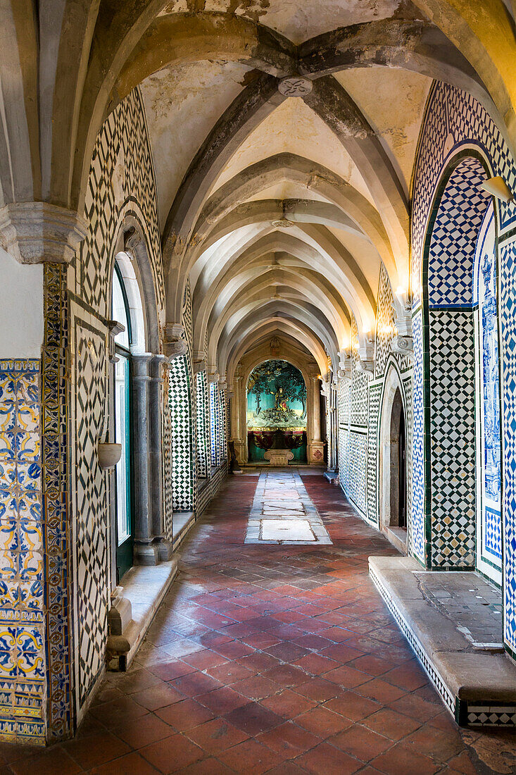 Kreuzgang, Regionalmuseum in Kloster Nossa Senhora da Conceicao, Beja, Alentejo, Portugal