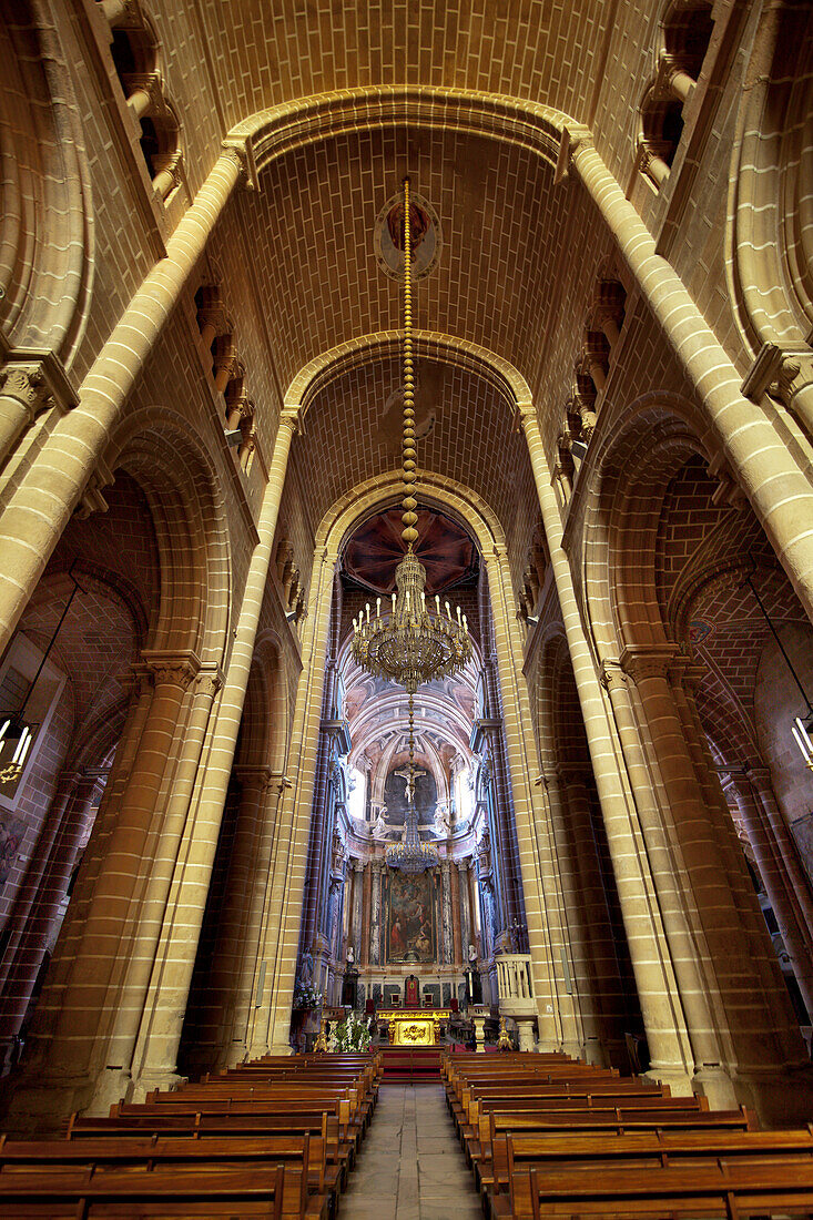 Innenansicht, Altar, Kathedrale, Evora, Alentejo, Portugal