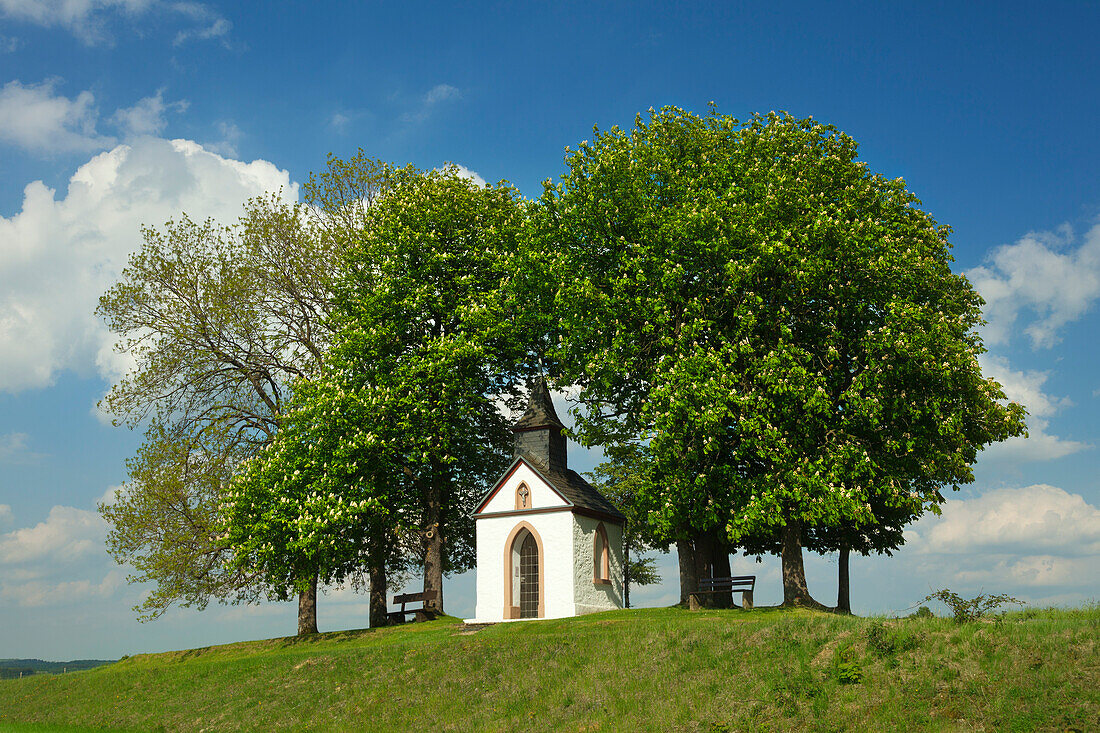 Chapel near Huengersdorf, Eifel, Rhineland-Palatinate, Germany