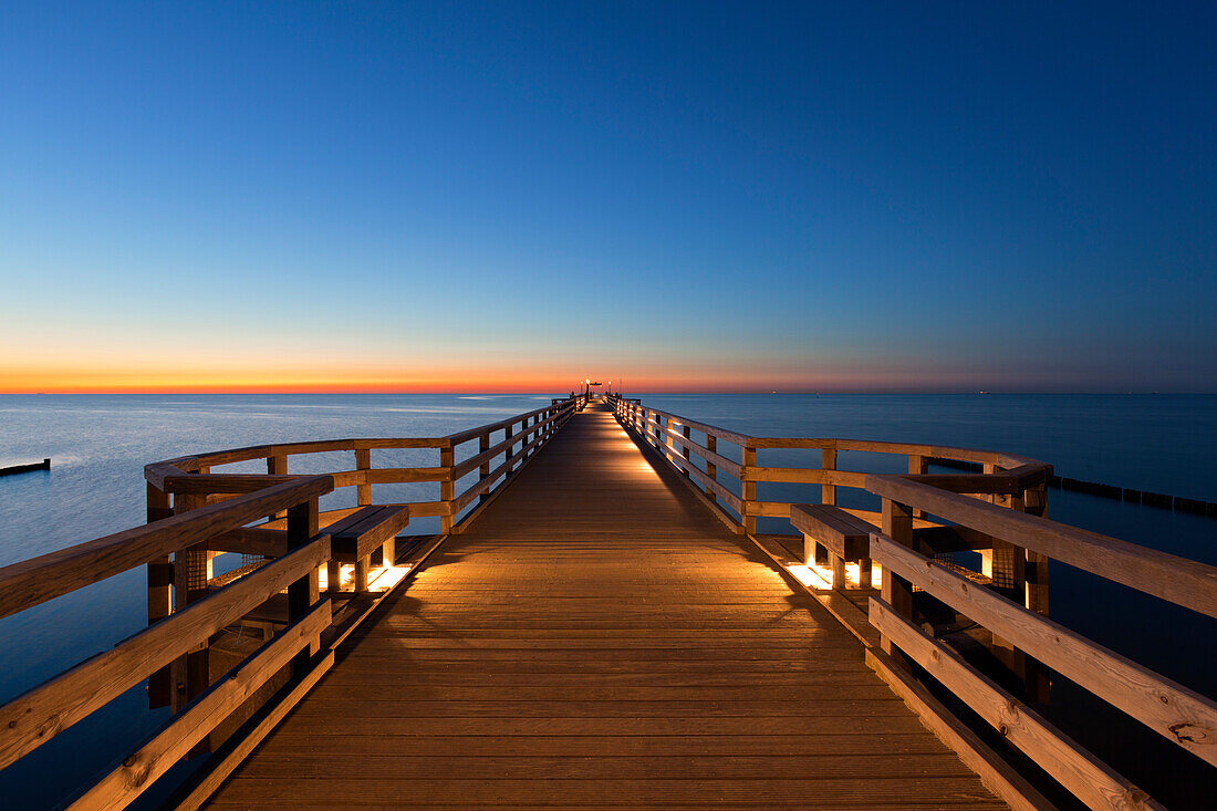 Pier at Heiligendamm, Baltic Sea, Mecklenburg-West Pomerania, Germany