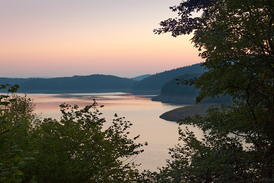 Biggesee, near Attendorn, Rothaargebirge, Sauerland region, North Rhine-Westphalia, Germany