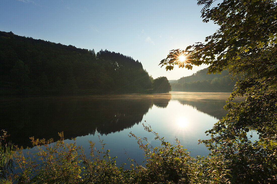 Biggesee bei Attendorn, Rothaargebirge, Sauerland, Nordrhein-Westfalen, Deutschland