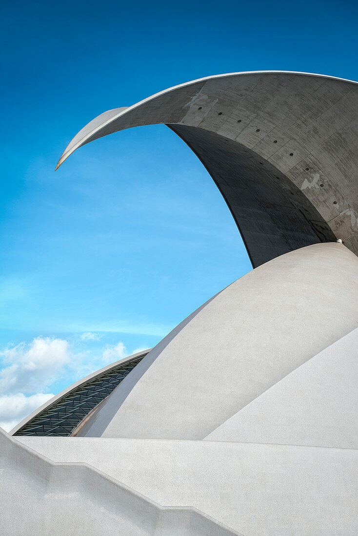 auditorio by Santiago Calatrava at Santa Cruz de Tenerife, Santa Cruz, Tenerife, Canary Islands, Spain, Europe