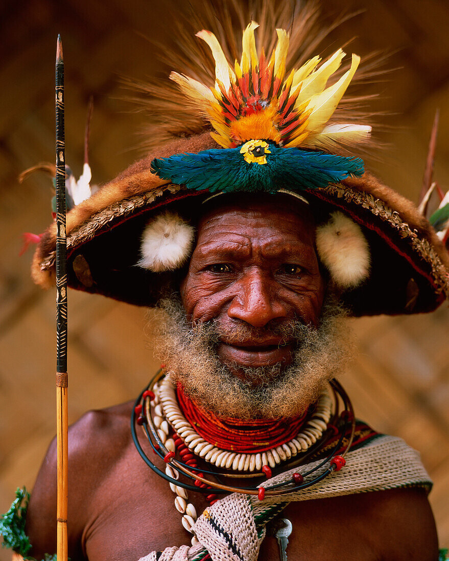 Huli, wigman from the Southern Highlands Province, Hela Province, Papua New Guinea