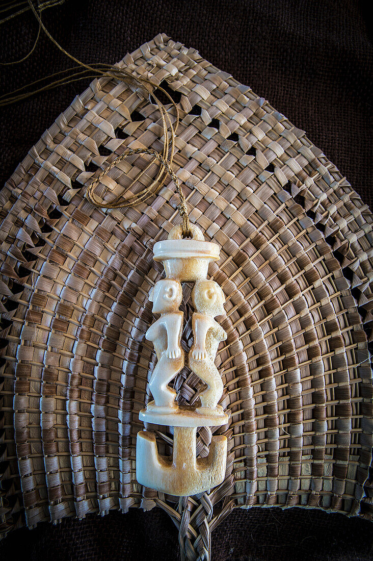 Tongan artifact made from whalebone, Tongatapu, Tonga