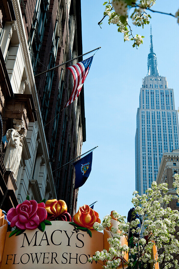 Views Of The Empire State Building From Macy's, The Biggest Department Store In The World, Manhattan, New York, Usa