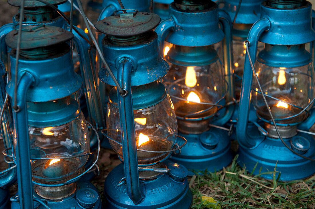 Kerosene lamps, Ol Pejeta Bush Camp, Ol Pejeta Conservancy, Kenya
