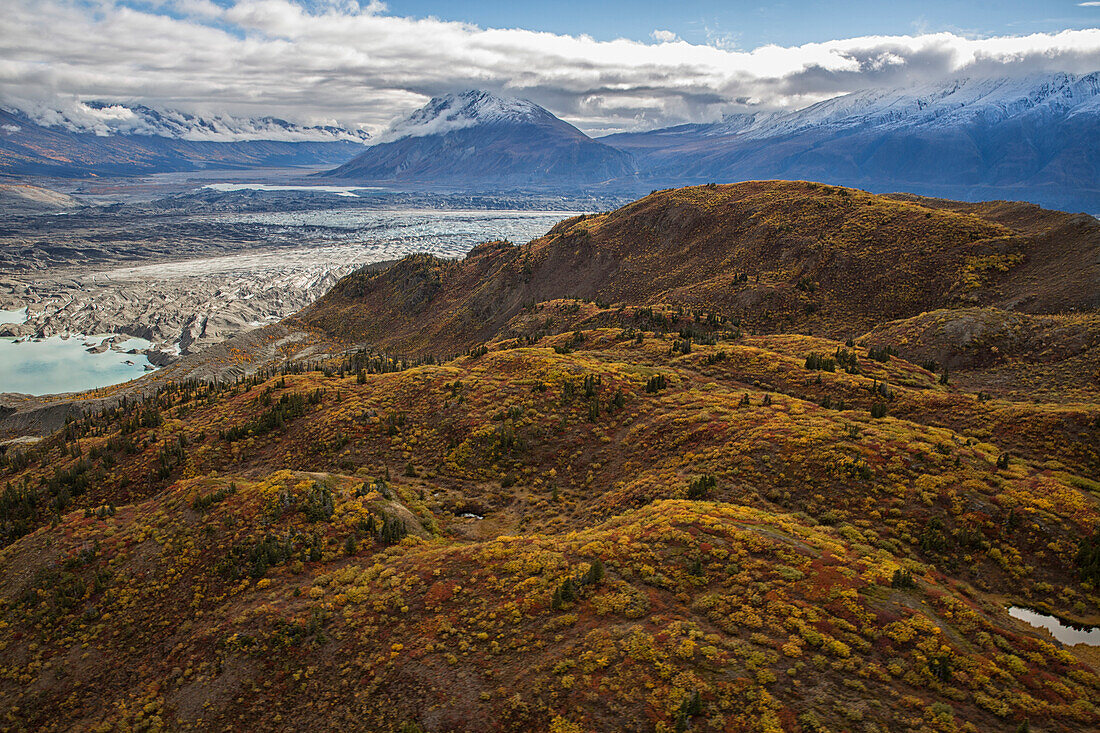 'Kluane National Park and Reserve with Kaskawalsh Glacier and Mount Maxwell; Yukon, Canada'