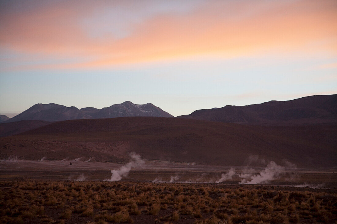El Tatio Geysers At Dawn, Antofagasta Region, Chile