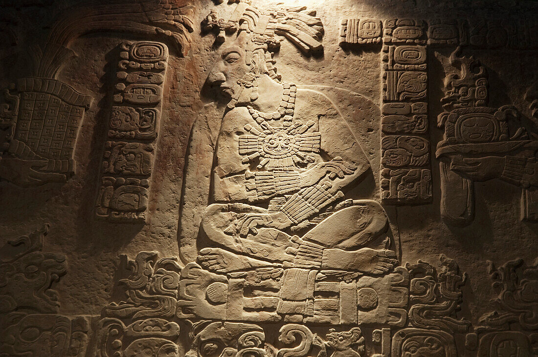 Tablet From The Palace, Alberto Ruz Lhuillier Site Museum, Palenque, Chiapas, Mexico