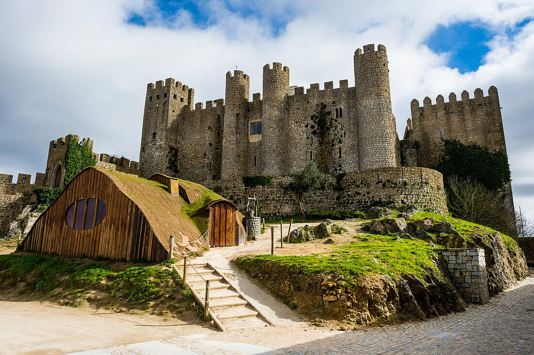 The castle, Obidos, Estremadura, Portugal, Europe