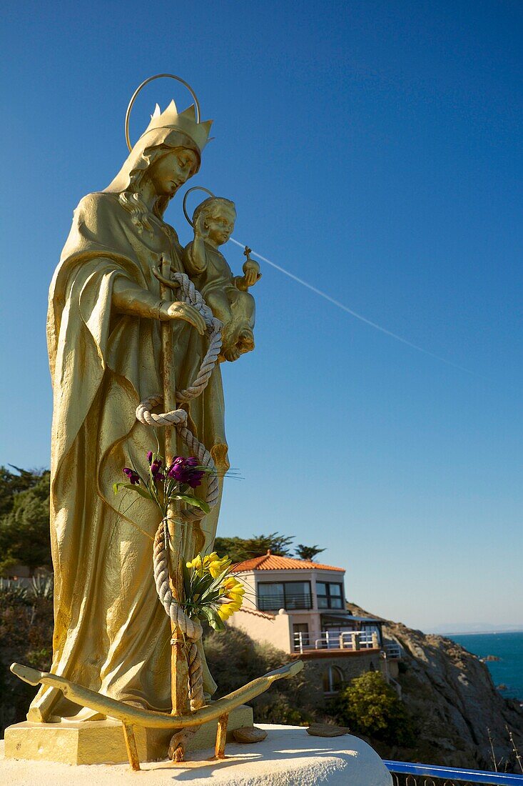 Europe, France, Languedoc Roussillon, Pyrenees Orientales, Port Vendres, memorial mission of the Sea