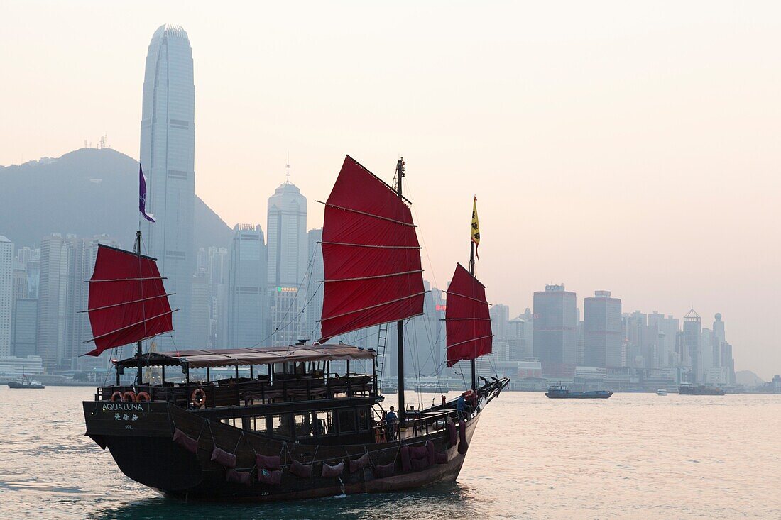 China,Hong Kong,Junk Boat