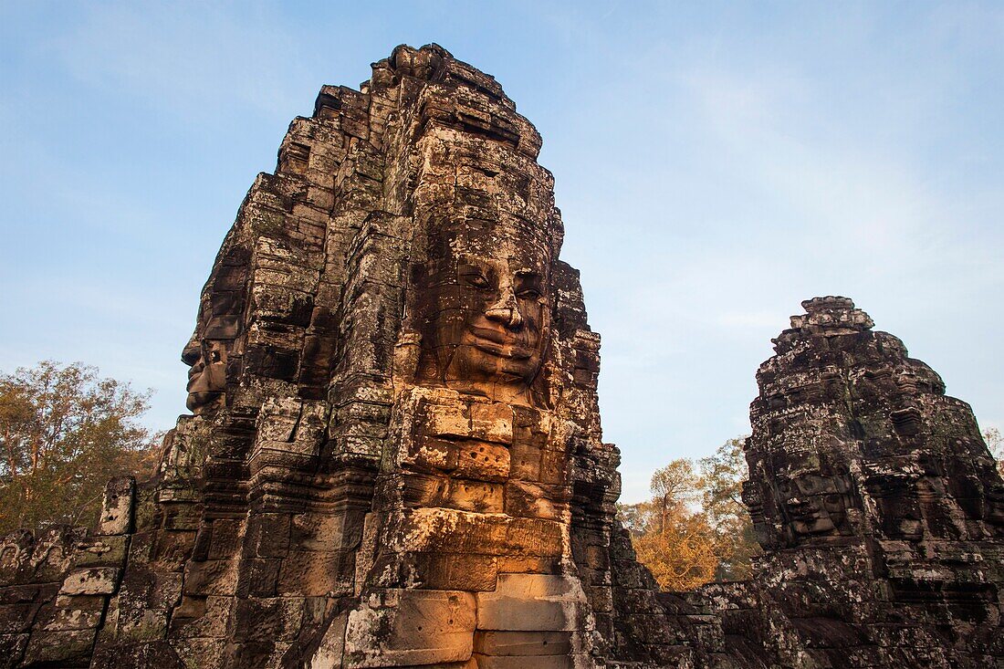 Cambodia,Siem Reap,Angkor Wat,Bayon Temple,Buddha Head