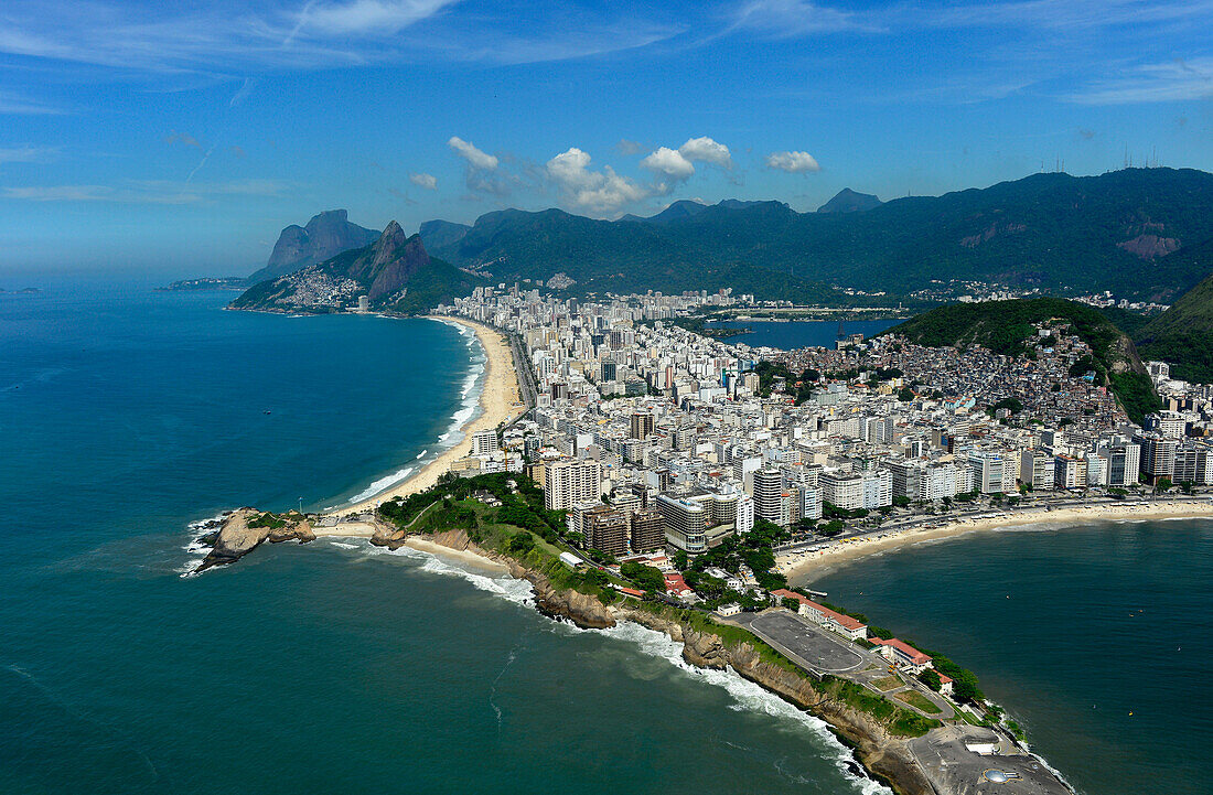 Guanabara Bay,Copacabana beach in Rio de Janeiro,Brazil,South America