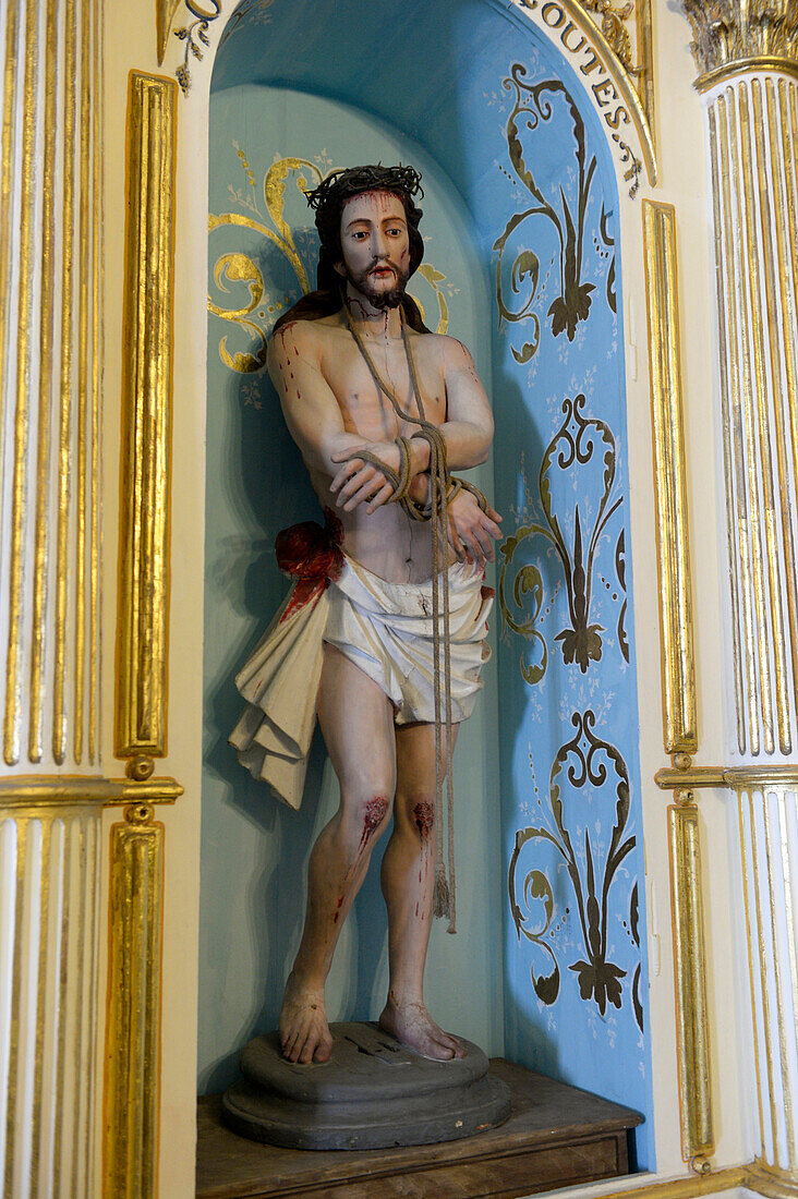 interior of Sao Francisco church in  Salvador da Bahia, the city of the Holy Saviour of the Bay of all Saints on the northeast coast of Brazil , South America