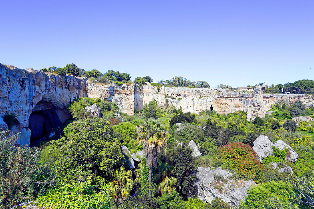 Italy, Sicily, Syracuse, Neapolis, Ear of Dionysus, Overview on the site