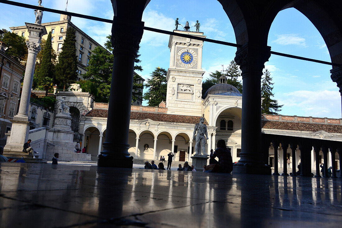 At Piazza della Liberta, Udine, Friuli, North Italy, Italy