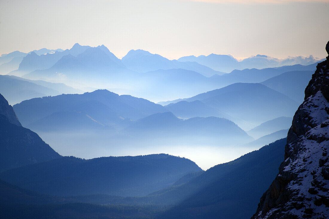 Blick auf der Dachstein-Berstation, Ramsau über Schladming, Steiermark, Österreich