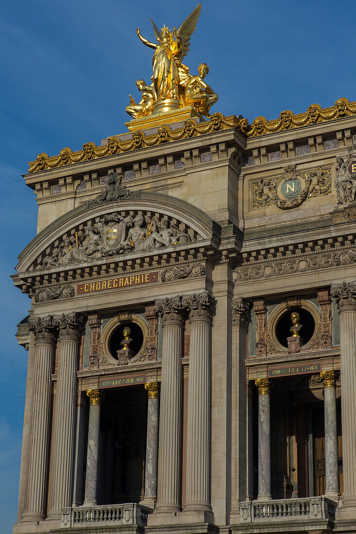 the paris opera or palais garnier, 9th arrondissement, paris (75), ile-de-france, france